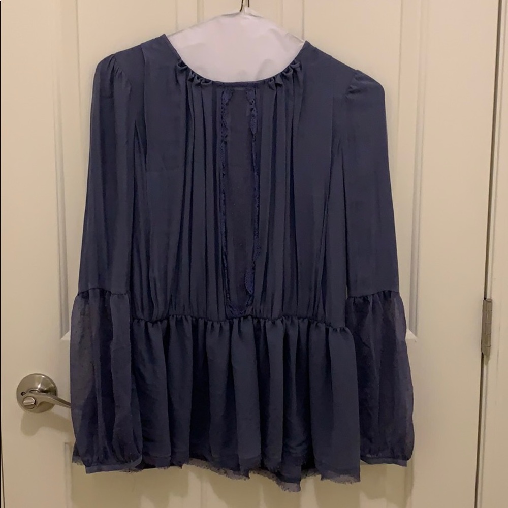 Free People boho flowy top blouse shirt